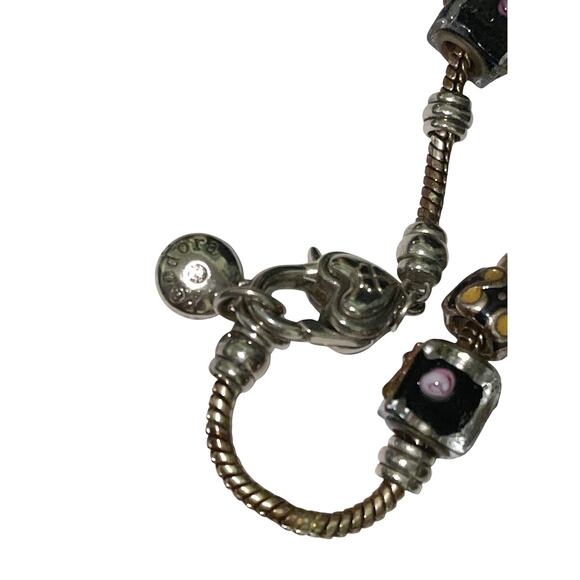 Pandora Moments Snake Murano Beads Charm Bracelet - Picture 4 of 7